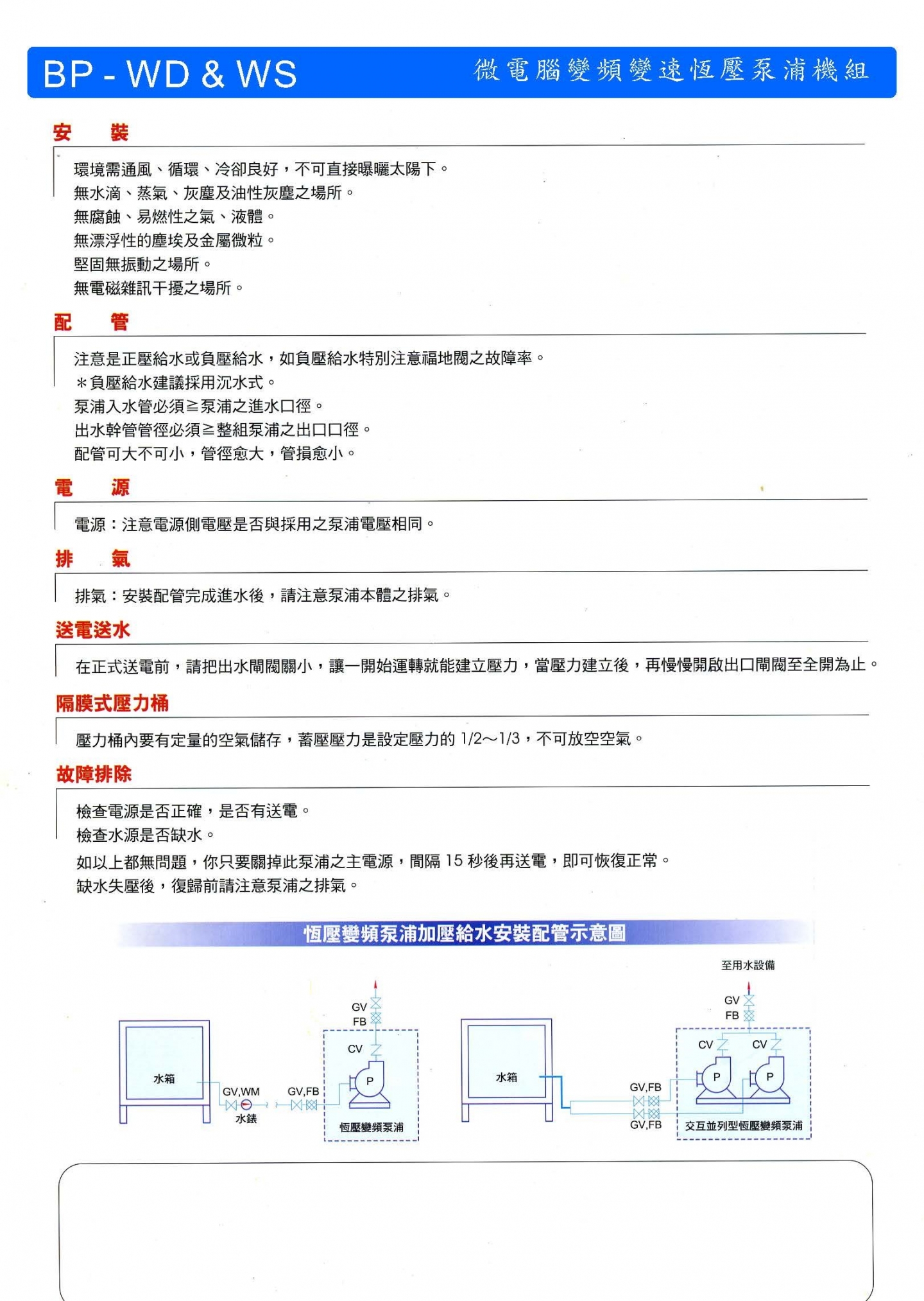 Constsnt Pressure Booster Pump Set