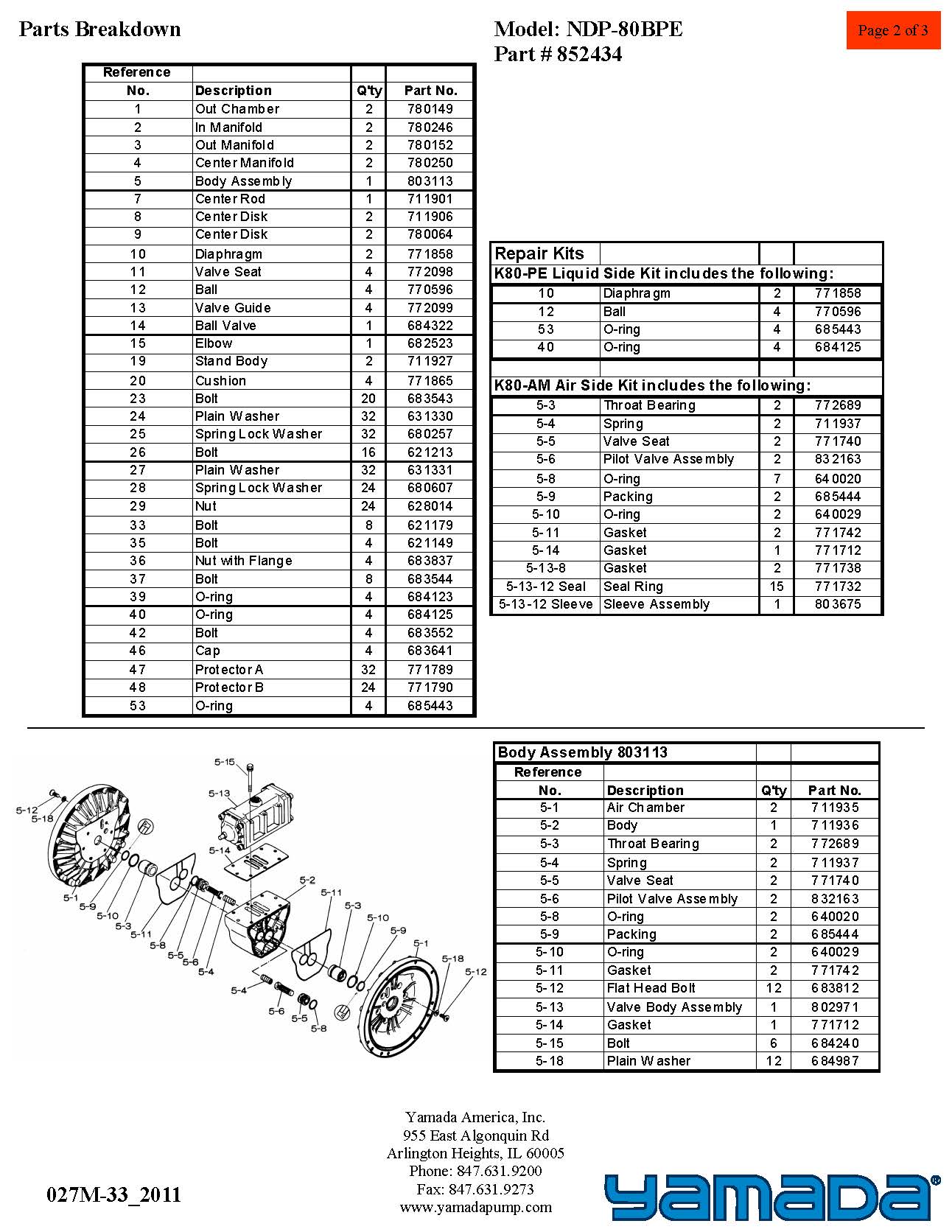 NDP-80BPE_Bill_of_Material